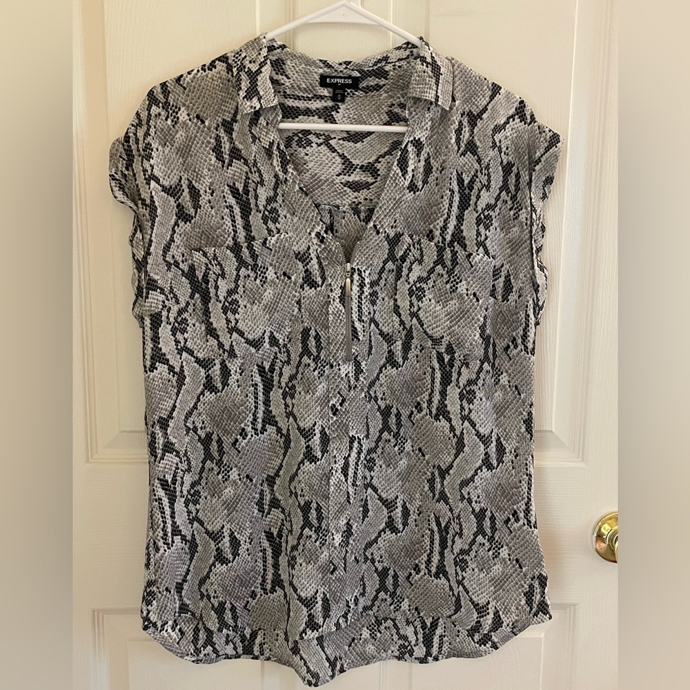 Express Snakeskin Blouse